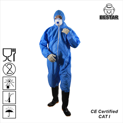 Защитная одежда Coveralls OEM 25gsm-40gsm облегченная устранимая медицинская