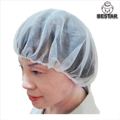 Устранимый нейлон 24 крышки дюйма Bouffant Scrub Hairnet шляп для хирургического