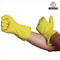 Перчатки латекса домочадца ODM желтые собираются выровнянная резиновая перчатка для кухни