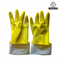 Перчатки латекса домочадца ODM желтые собираются выровнянная резиновая перчатка для кухни